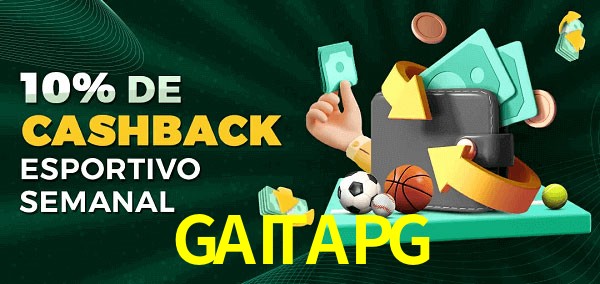 10% de bônus de cashback na GAITAPG